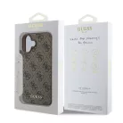 Guess Apple iPhone 16 (6.1) 4G Charms Case hátlapvédő tok barna (GUHCP16SGF4GCW)