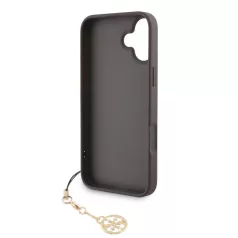   Guess Apple iPhone 16 Plus (6.7) 4G Charms Case hátlapvédő tok barna (GUHCP16MGF4GCW)