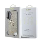 Guess PU Fixed Glitter 4G Metal Logo Samsung S938 Galaxy S25 Ultra hátlapvédő tok arany (GUHCS25LHG4SGD)