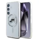 Karl Lagerfeld IML K&CH Heads MagSafe Samsung S931 Galaxy S25 hátlapvédő tok átlátszó (KLHMS25SHLSKCH)