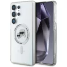 Karl Lagerfeld IML K&CH Heads MagSafe Samsung S938 Galaxy S25 Ultra hátlapvédő tok átlátszó (KLHMS25LHLSKCH)