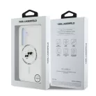 Karl Lagerfeld IML K&CH Heads MagSafe Samsung S938 Galaxy S25 Ultra hátlapvédő tok átlátszó (KLHMS25LHLSKCH)