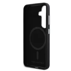   Karl Lagerfeld PU Saffiano Metal Logo and Frame Samsung S931 Galaxy S25 hátlapvédő tok átlátszó (KLHMS25SPSAFWMCK)