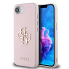 Guess PU Grained 4G Metal Logo Apple iPhone 16e (6.1) hátlapvédő tok pink (GUHCPSE4PGT4MBP)
