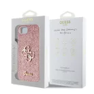 Guess PU Fixed Glitter 4G Metal Logo Apple iPhone 16e (6.1) hátlapvédő tok pink (GUHCPSE4HG4SGP)