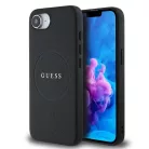 Guess PU Grained Classic Logo Apple iPhone 16e (6.1) hátlapvédő tok fekete (GUHMPSE4PGHSMMK)