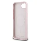 Karl Lagerfeld Liquid Silicone K&CH Heads Apple iPhone 16e (6.1) MagSafe hátlapvédő tok pink (KLHMPSE4SKCHTCP)