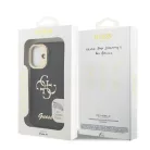 Guess PU Grained 4G Stand Apple iPhone 16 (6.1) hátlapvédő tok fekete (GUHCP16SPCS4GSK)