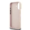 Guess PU Grained 4G Stand Apple iPhone 16 (6.1) hátlapvédő tok pink (GUHCP16SPCS4GSP)