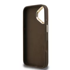   Guess PU 4G Metal Logo Stand Apple iPhone 16 Pro (6.3) hátlapvédő tok barna (GUHCP16LPCS4GP4W)