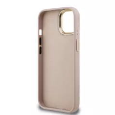   Guess PU 4G Metal Logo Stand Apple iPhone 16 (6.1) hátlapvédő tok pink (GUHCP16SPCS4GP4P)