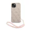 Guess PU Leather MagSafe Apple iPhone 15 Pro Max (6.7) hátlapvédő tok pink (GUHMP15XP4GREGSP)