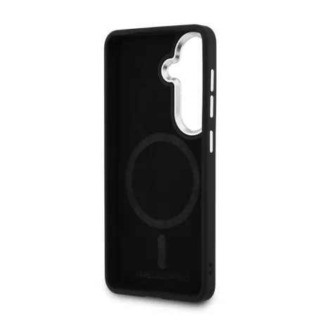 Karl Lagerfeld PU RSG Logo Apple iPhone 17 hátlapvédő tok fekete (KLHMP17SPSKRSGEK)