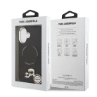 Karl Lagerfeld PU K&CH Heads MagSafe Apple iPhone 17 Pro hátlapvédő tok fekete (KLHMP17LPSMLRKCK)