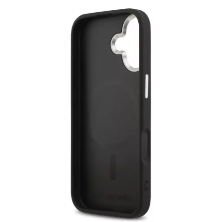 Karl Lagerfeld PU K&CH Heads MagSafe Apple iPhone 17 Pro Max hátlapvédő tok fekete (KLHMP17XPSMLRKCK)