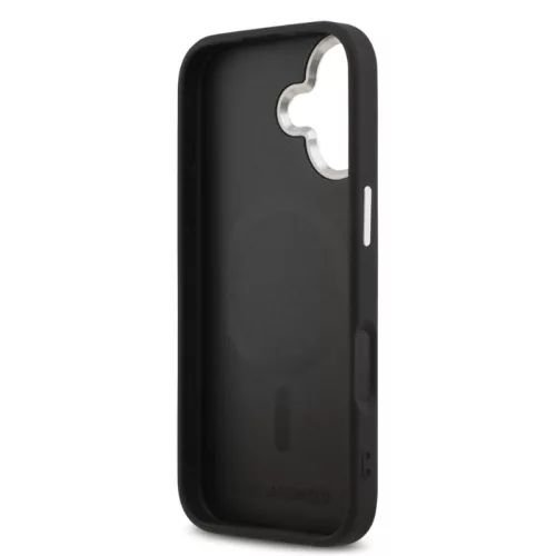 Karl Lagerfeld PU K&CH Heads MagSafe Apple iPhone 17 Pro Max hátlapvédő tok fekete (KLHMP17XPSMLRKCK)