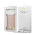 Guess Apple iPhone 17 Pro Max (6.9) PU Triangle Logo MagSafe hátlapvédő tok pink (GUHMP17XPSDTSCMP)