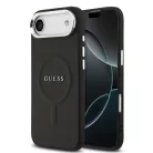 Guess Apple iPhone 17 Air (6.6) PU Saffiano MagSafe hátlapvédő tok fekete (GUHMP17MPSAREGSK)