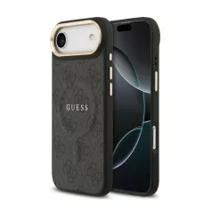   Guess PU Leather Classic Logo MagSafe Apple iPhone 17 Air (6.6) hátlapvédő tok fekete (GUHMP17MP4MSEGCK)