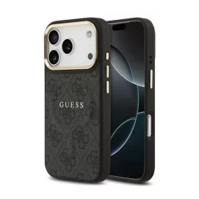   Guess PU Leather Classic Logo MagSafe Apple iPhone 17 Pro (6.3) hátlapvédő tok fekete (GUHMP17LP4MSEGCK)