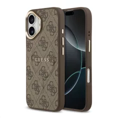   Guess PU Leather Classic Logo MagSafe Apple iPhone 17 Pro Max (6.9) hátlapvédő tok barna (GUHMP17XP4MSEGCW)