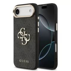   Guess PU Leather 4G Logo MagSafe Apple iPhone 17 Air (6.6) hátlapvédő tok fekete (GUHCP17M4GMGCGR)