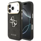 Guess PU Leather 4G Logo MagSafe Apple iPhone 17 Pro (6.3) hátlapvédő tok fekete (GUHCP17L4GMGCGR)