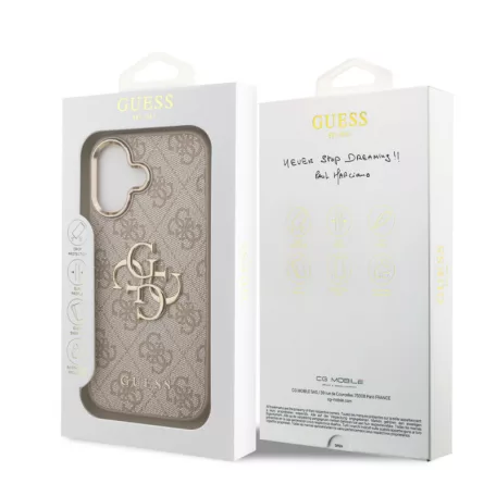 Guess PU Leather 4G Logo MagSafe Apple iPhone 17 (6.3) hátlapvédő tok pink (GUHCP17S4GMGCPI)