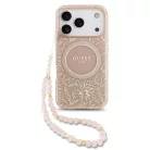 Guess IML FLOWERS MagSafe Apple iPhone 17 Pro Max (6.9) hátlapvédő tok pink (GUHMP17XHCPOFPP)