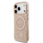 Guess IML FLOWERS MagSafe Apple iPhone 17 Pro Max (6.9) hátlapvédő tok pink (GUHMP17XHCPOFPP)