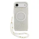 Guess IML FLOWERS MagSafe Apple iPhone 17 Pro Max (6.9) hátlapvédő tok fehér (GUHMP17XHCPOFPH)