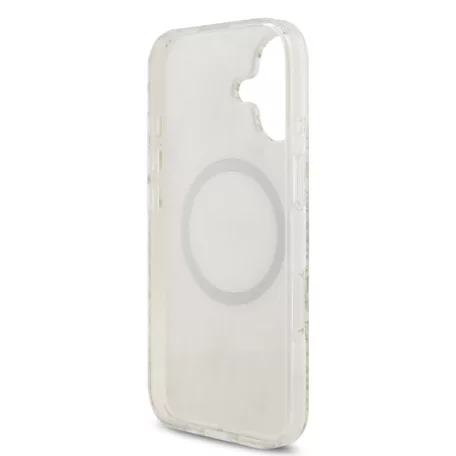 Guess IML FLOWERS MagSafe Apple iPhone 17 Pro Max (6.9) hátlapvédő tok fehér (GUHMP17XHCPOFPH)