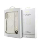 Guess IML FLOWERS MagSafe Apple iPhone 17 Pro Max (6.9) hátlapvédő tok fehér (GUHMP17XHCPOFPH)