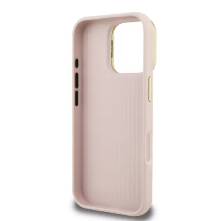 Guess PU Grained 4G Stand Apple iPhone 17 Pro (6.3) hátlapvédő tok pink (GUHCP17LPCS4GSP)