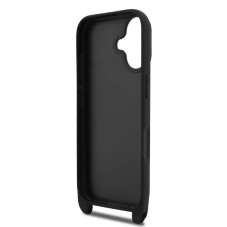 Karl Lagerfeld Crossbody Popruh Metal Karl and Choupette Apple iPhone 17 (6.3) hátlapvédő tok fekete (KLHCP17SSAKCPBK)