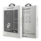 Karl Lagerfeld Crossbody Popruh Metal Karl and Choupette Apple iPhone 17 (6.3) hátlapvédő tok fekete (KLHCP17SSAKCPBK)