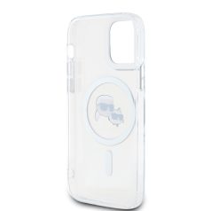   Karl Lagerfeld IML K&CH Heads Metal Frame MagSafe Apple iPhone 17 Pro Max (6.9) hátlapvédő tok átlátszó (KLHMP17XHLSKCH)