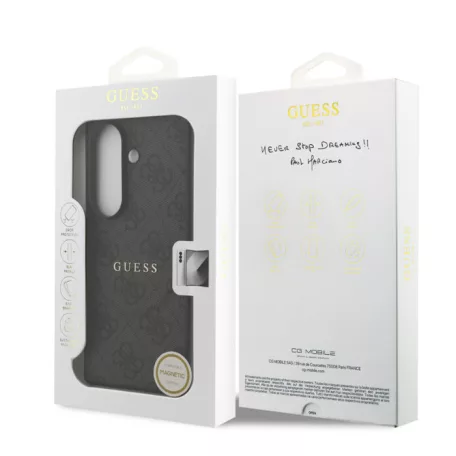 Guess PU Leather Colored Ring Samsung F966B Galaxy Z Fold7 hátlapvédő tok fekete (GUHMZFD7P4MSEGCK)