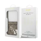 Guess PU 4G Metal Logo Samsung F766B Galaxy Z Flip 7 hátlapvédő tok barna (GUHCZF74GMGBR)