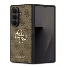 Guess Samsung F966B Galaxy Z Fold7 PU 4G Metal Logo hátlapvédő tok barna (GUHCZFD74GMGBR)