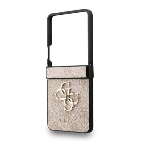 Guess PU 4G Metal Logo Samsung F766B Galaxy Z Flip 7 hátlapvédő tok pink (GUHCZF74GMGPI)