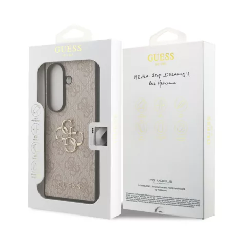 Guess Samsung F966B Galaxy Z Fold7 PU 4G Metal Logo hátlapvédő tok pink (GUHCZFD74GMGPI)