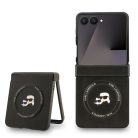 Karl Lagerfeld PU K&CH Heads MagSafe Samsung F766B Galaxy Z Flip 7 hátlapvédő tok fekete (KLHMZF7PSMLRKCK)