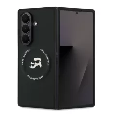   Karl Lagerfeld K&CH Heads Samsung F966B Galaxy Z Fold7 hátlapvédő tok fekete (KLHMZFD7PSMLRKCK)