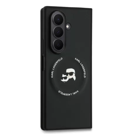 Karl Lagerfeld K&CH Heads Samsung F966B Galaxy Z Fold7 hátlapvédő tok fekete (KLHMZFD7PSMLRKCK)