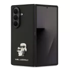 Karl Lagerfeld PU Saffiano Karl and Choupette Samsung F966B Galaxy Z Fold7 hátlapvédő tok fekete (KLHCZFD7SAPKCNPK)