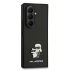 Karl Lagerfeld PU Saffiano Karl and Choupette Samsung F966B Galaxy Z Fold7 hátlapvédő tok fekete (KLHCZFD7SAPKCNPK)