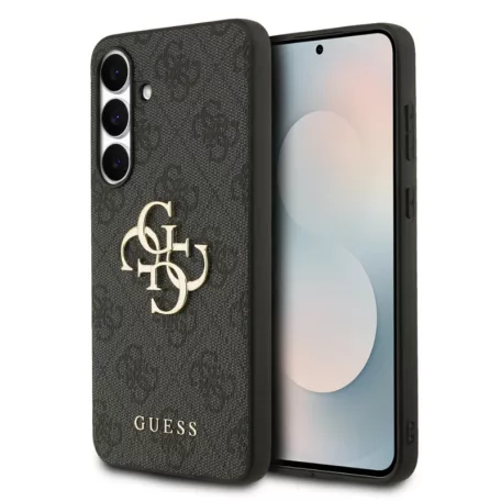 Guess PU 4G Metal Logo Samsung S731B Galaxy S25 FE hátlapvédő tok szürke (GUHCS25FE4GMGGR)