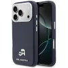 Karl Lagerfeld PU Saffiano Karl and Choupette Head MagSafe Apple iPhone 17 Pro Max hátlapvédő tok sötétkék (KLHMP17X6PFKCLB)