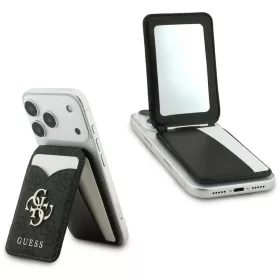   Guess 4G Stand & Mirror Magsafe kártyatartó és állvány, fekete (GUWMSMIP4GK)